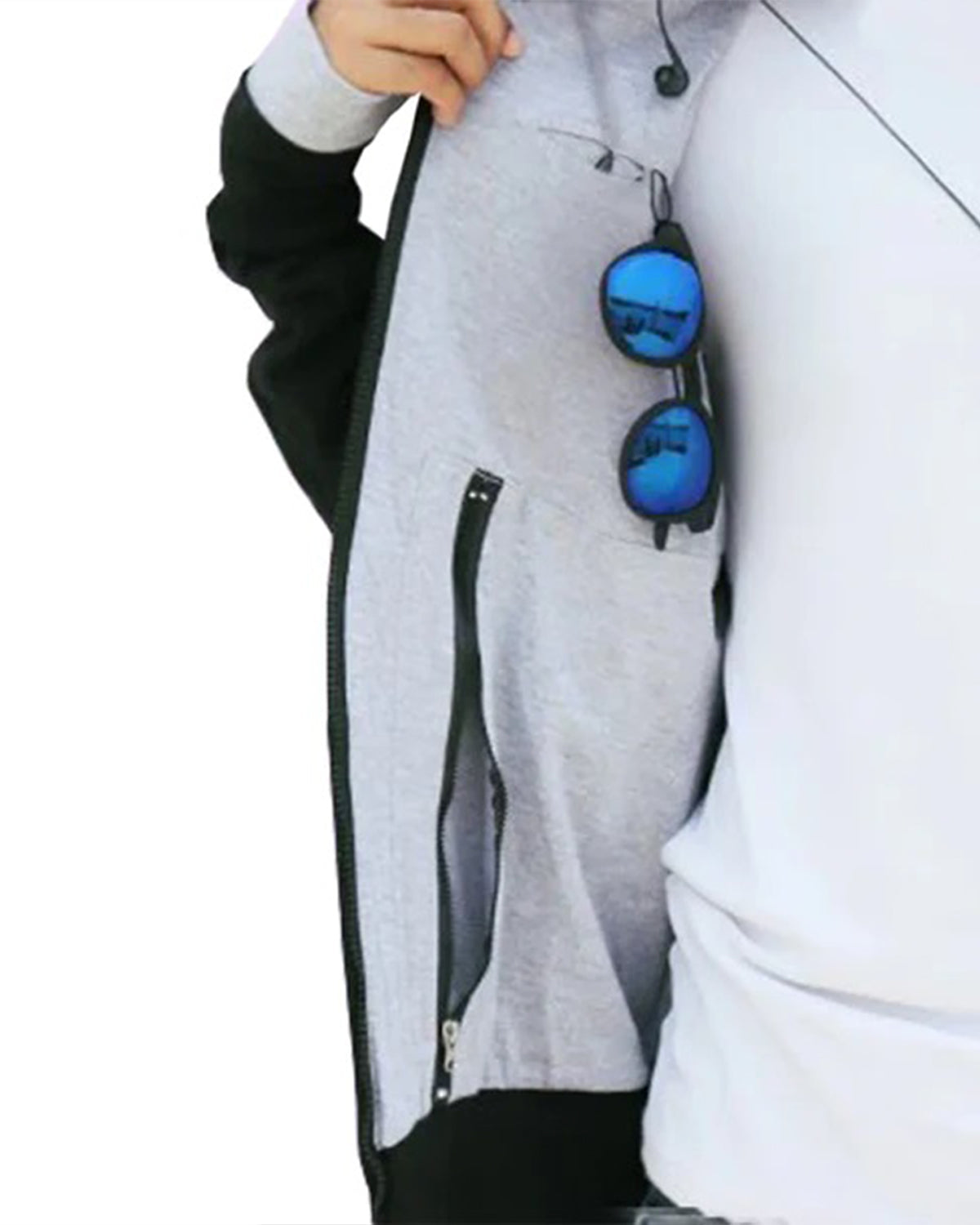 Unisex Navy Blue Travel Jacket Long Sleeve