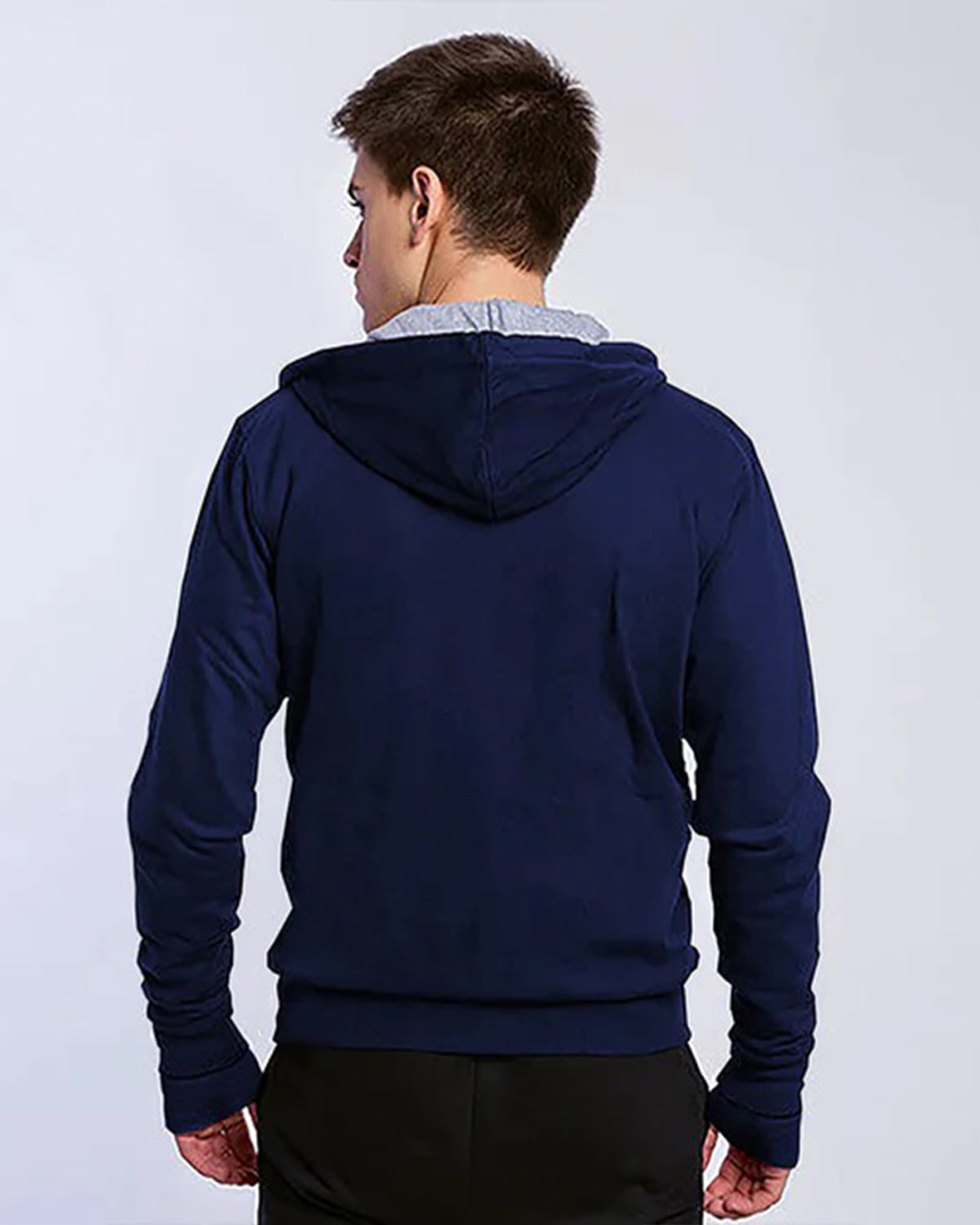 Unisex Navy Blue Travel Jacket Long Sleeve