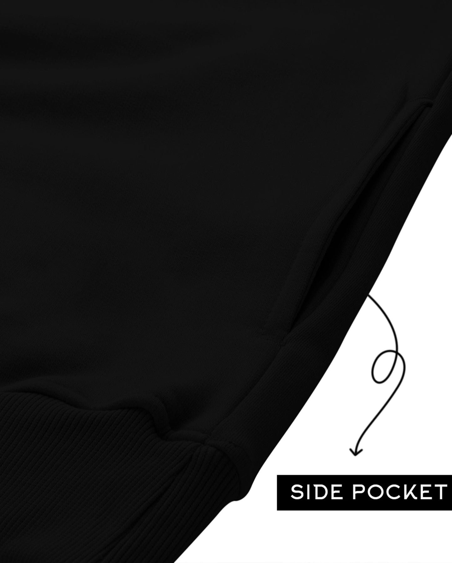 Black Hoodie Jacket with Star Print