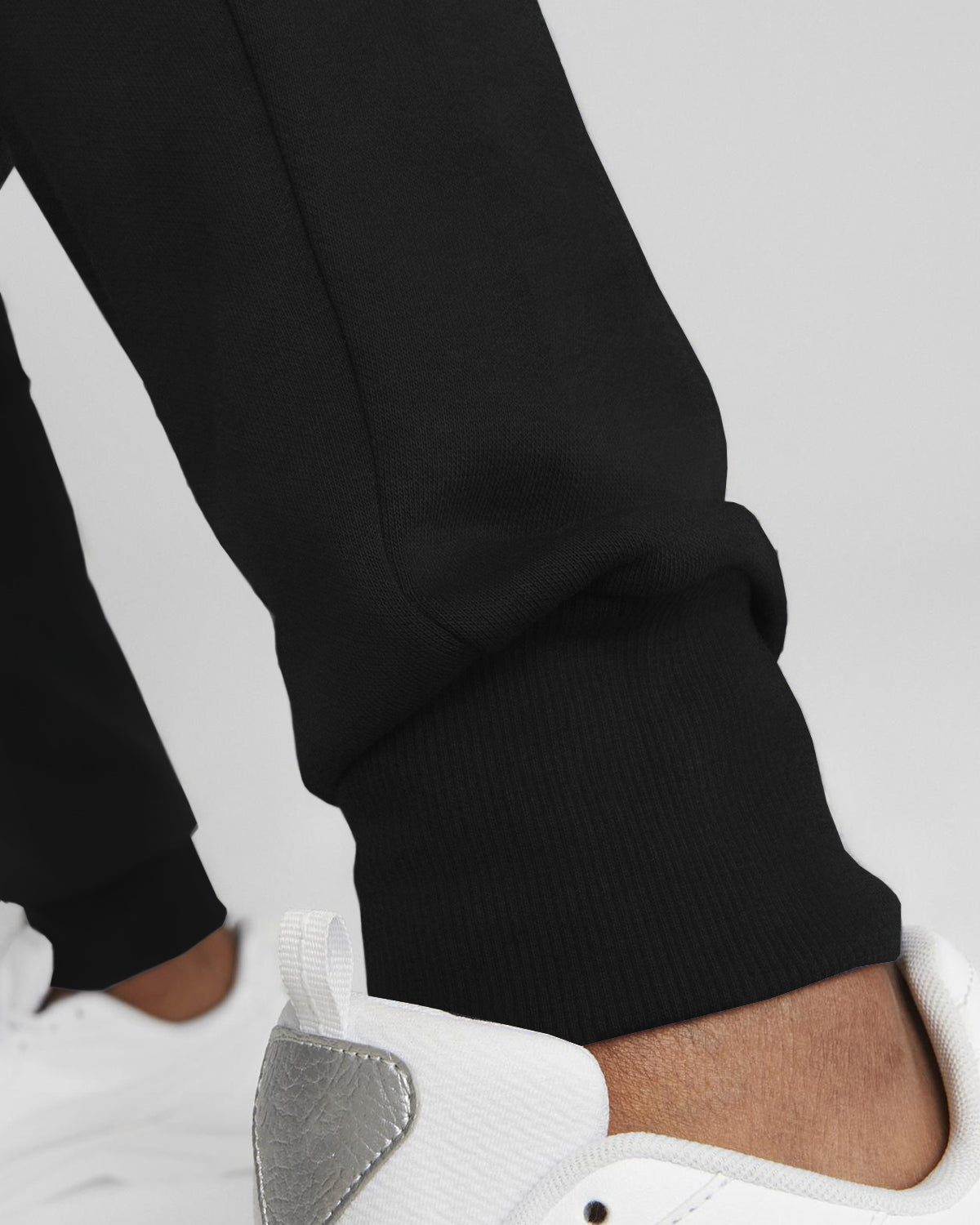 Black Plain Cargo Joggers with Multi Pockets