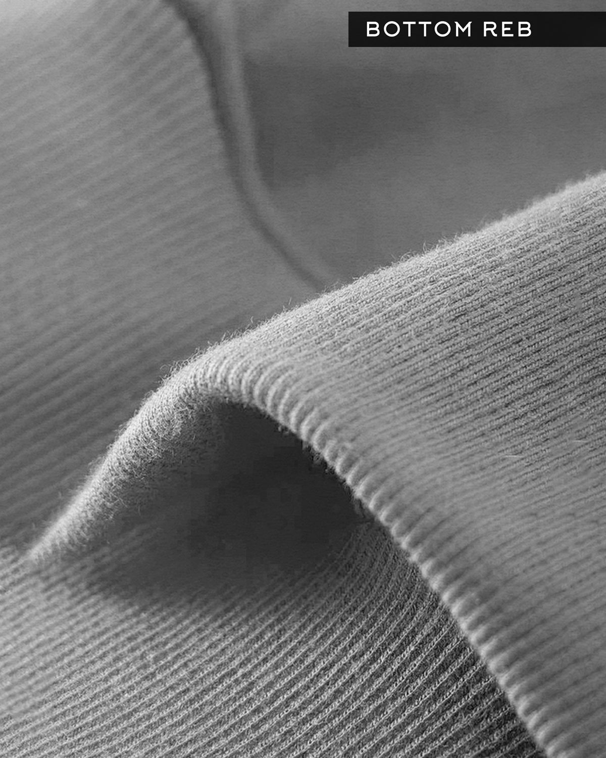 Grey Sweatshirt with High Neck Top Zipper