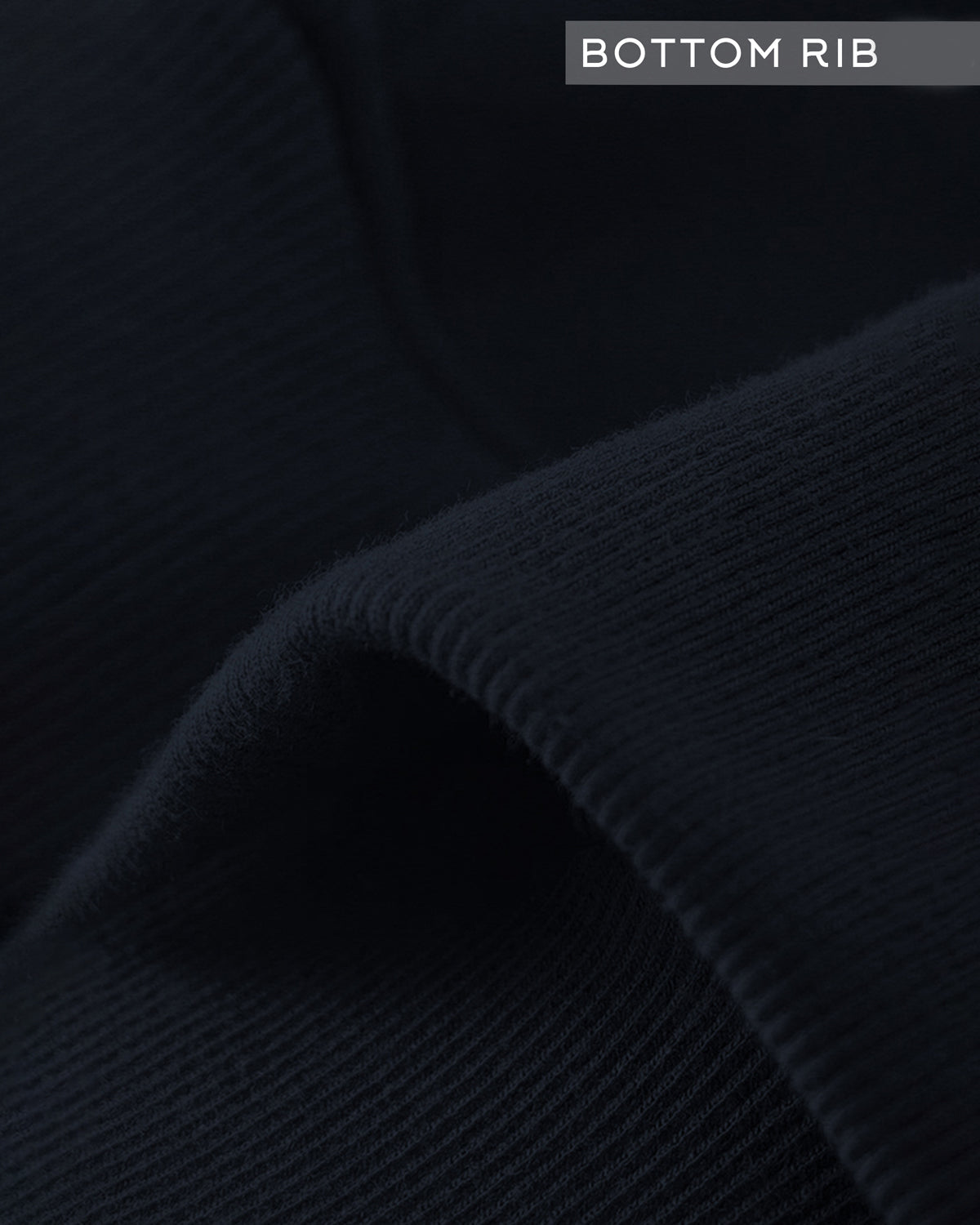 Navy Blue Sweatshirt with High Neck Zipper