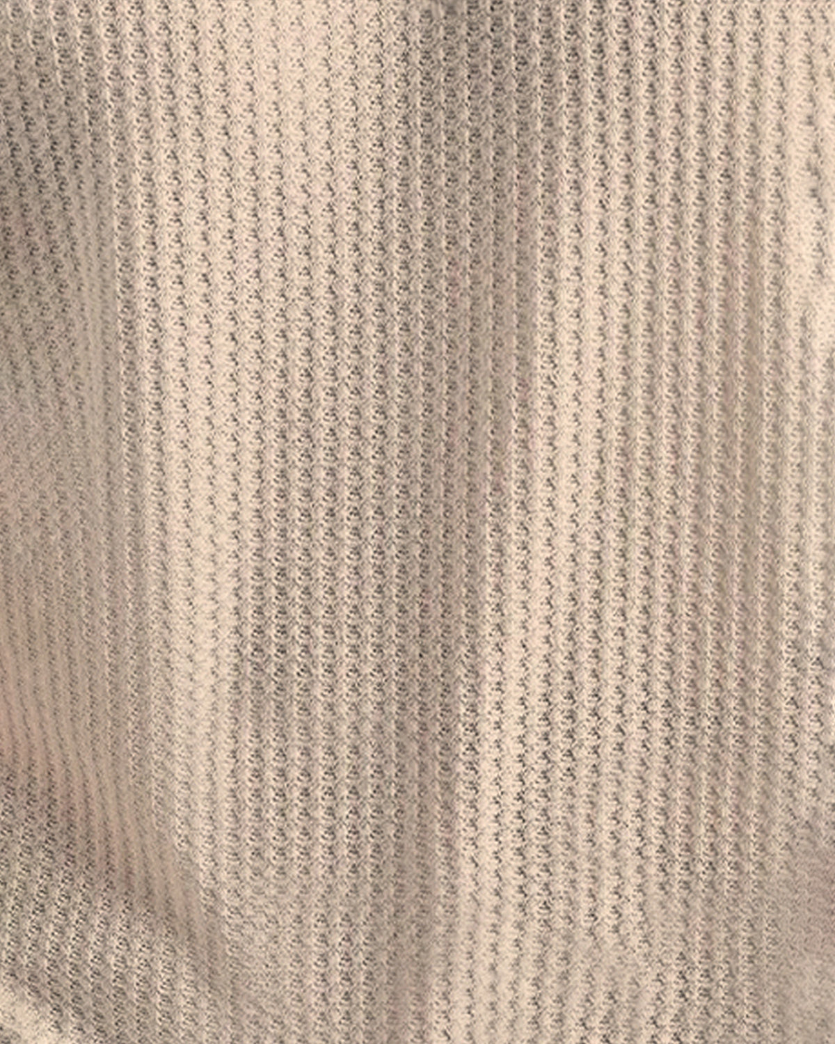 Short Sleeve Beige Waffle T Shirt with Polo Fit