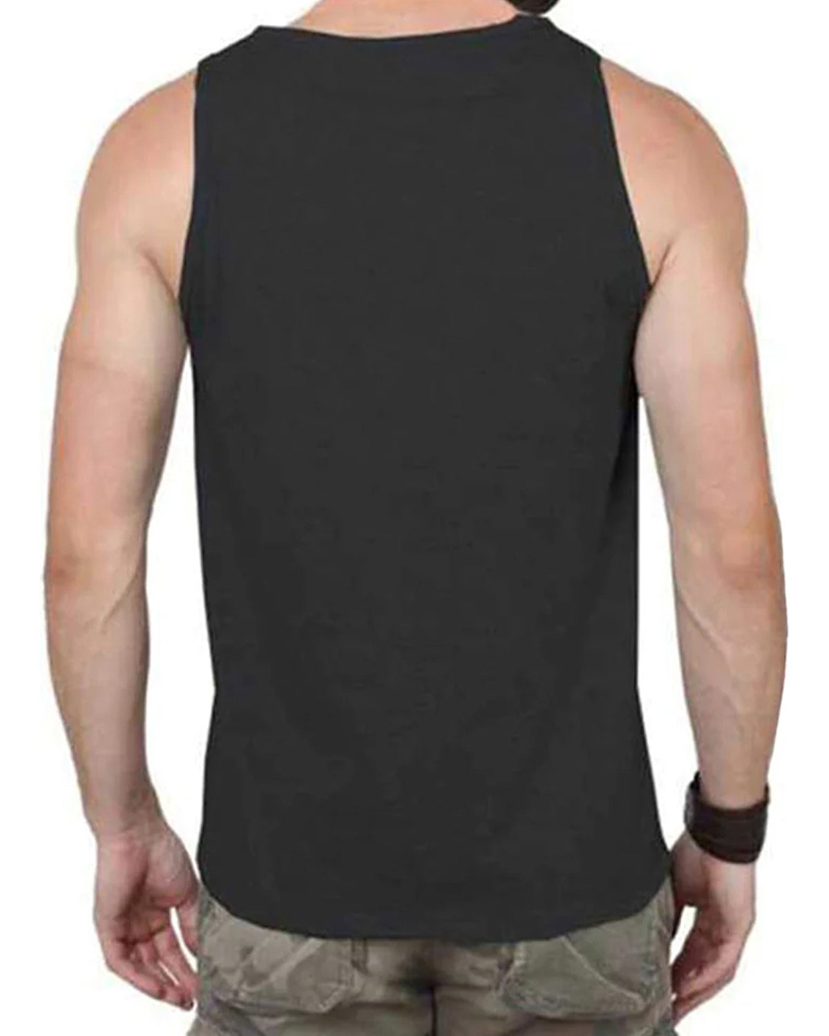 Typographic Printed Black Vest