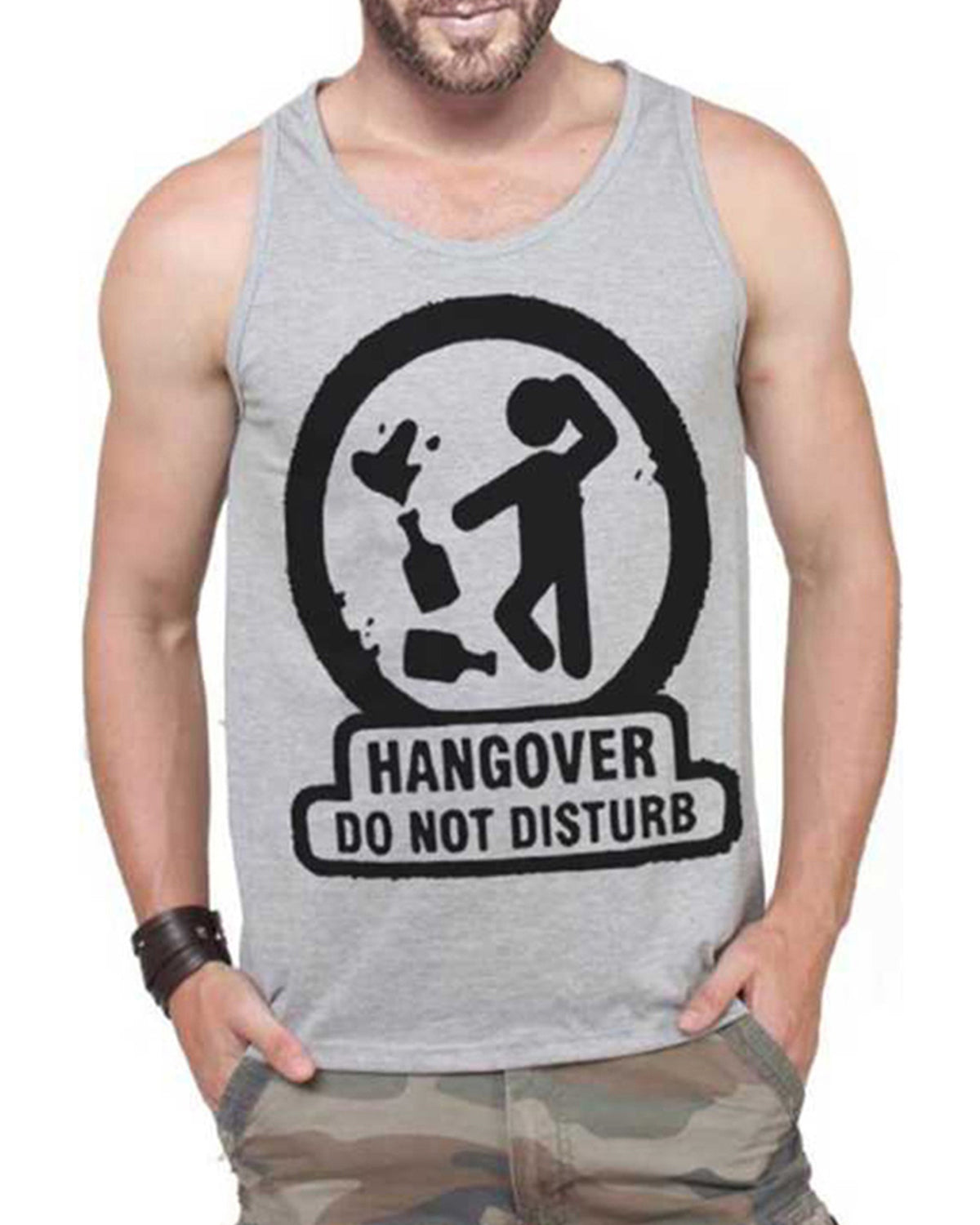Graphics Printed Sleeveless Grey Vest